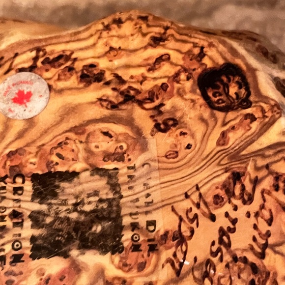 Rare Bird's Eye Aspen Burl Bowl And Coasters Hand Made In Yukon Canada, Marked - Picture 14 of 17